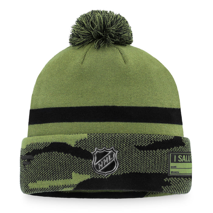 Fanatics Rangers Military Appreciation Beanie Cuff Pom - Image 2