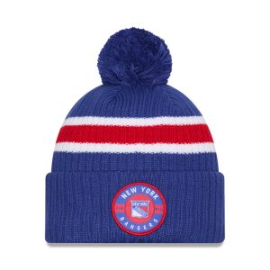 New Era Rangers Banded Royal Knit Pom