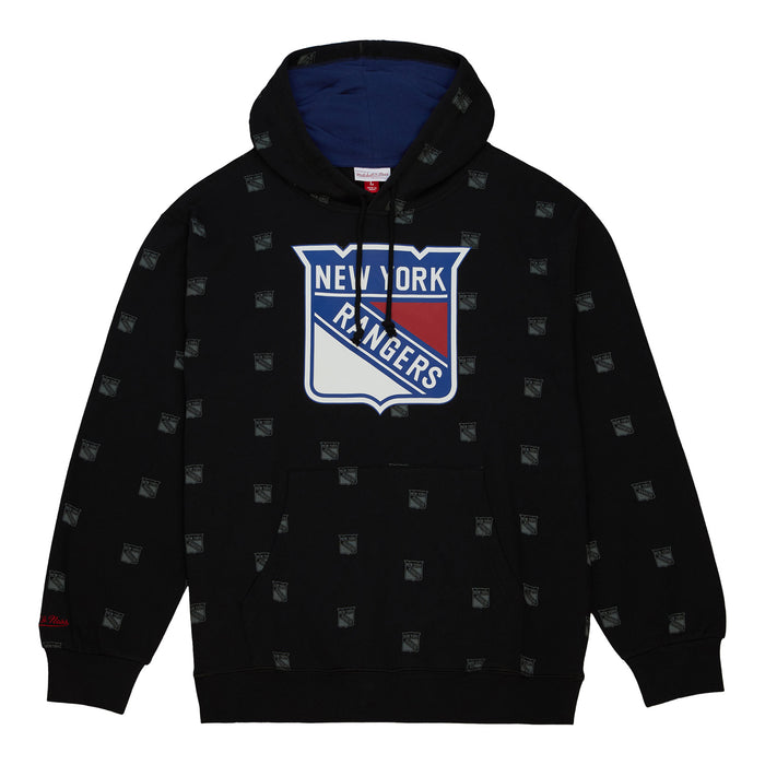 Mitchell & Ness Rangers All Over Print Hoodie