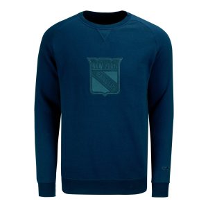 CCM Rangers Navy Logo Fleece Crew