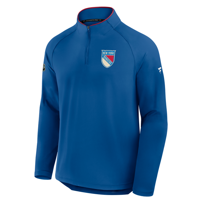 Fanatics Rangers 25-26 Centennial Authentic Pro Rink Training Quarter Zip