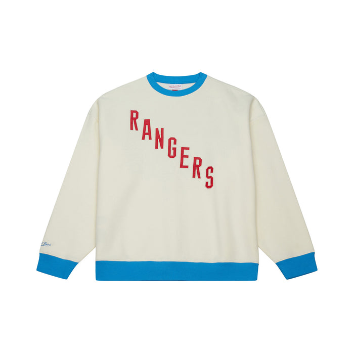 Mitchell & Ness Rangers Centennial Homecoming Crewneck