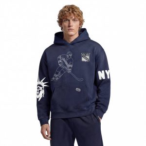 GAME 7 x Rangers Centennial Vintage Washed Embroidery Hoodie
