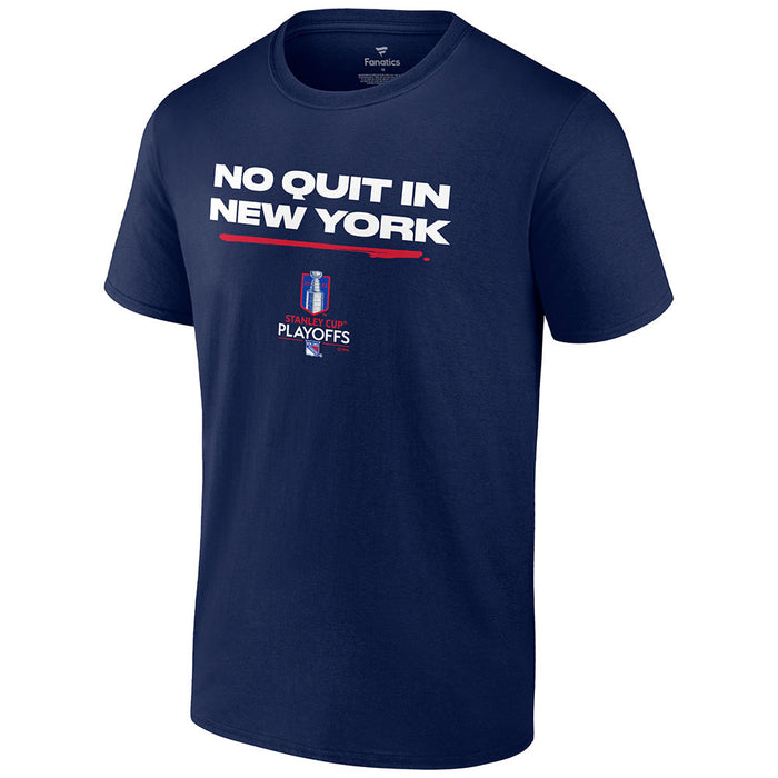 Fanatics No Quit in New York 21-22 Rangers Playoff T-Shirt