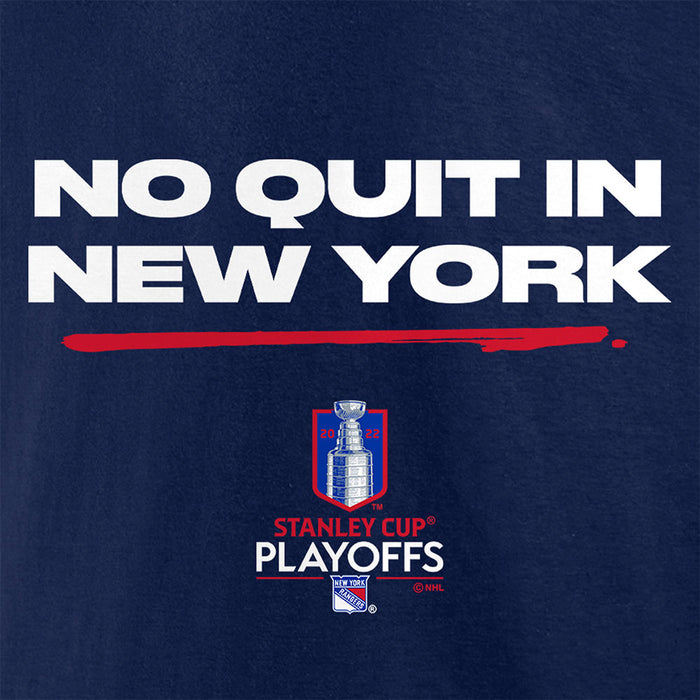 Fanatics No Quit in New York 21-22 Rangers Playoff T-Shirt - Image 2