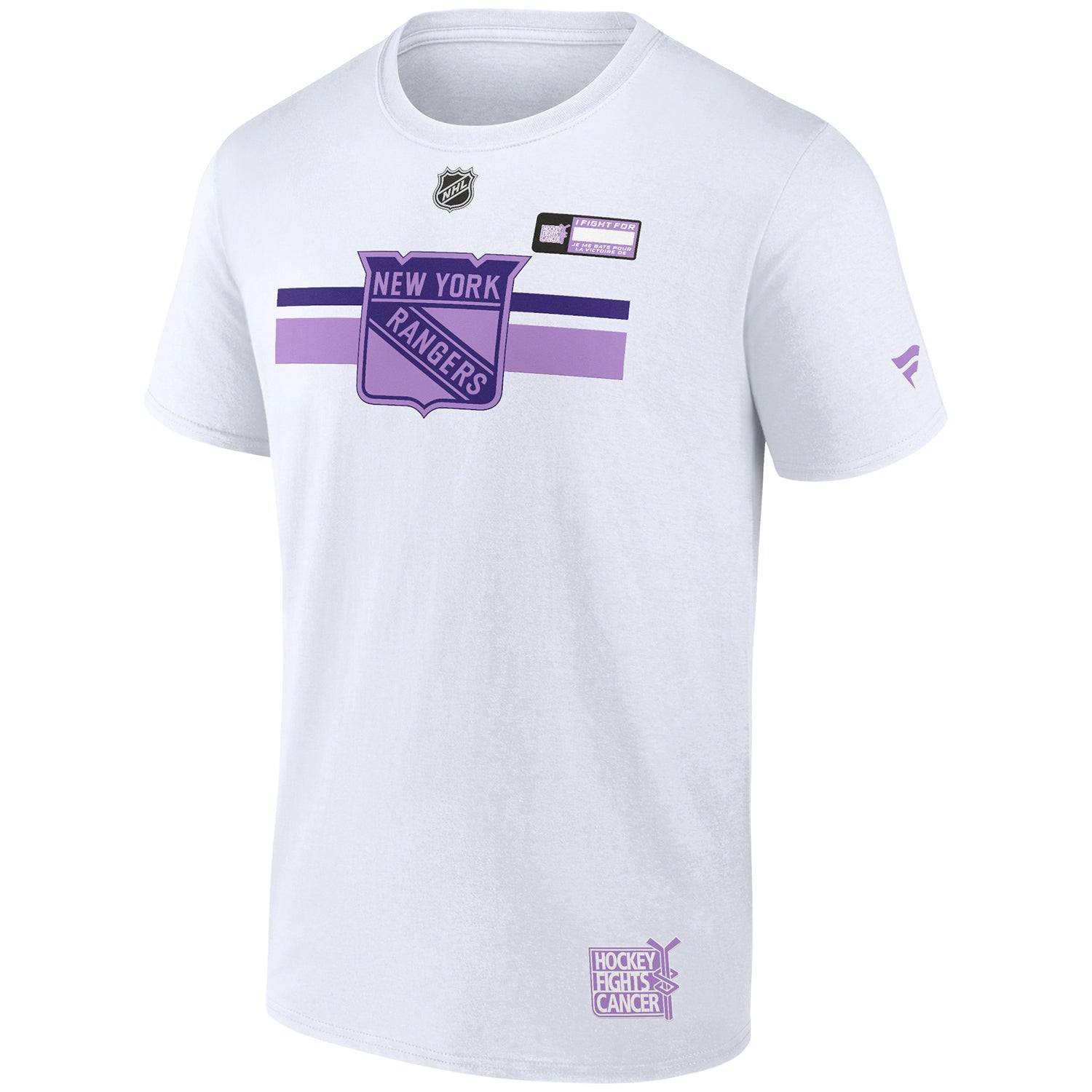Fanatics Rangers Authentic Pro Hockey Fights Cancer Tee