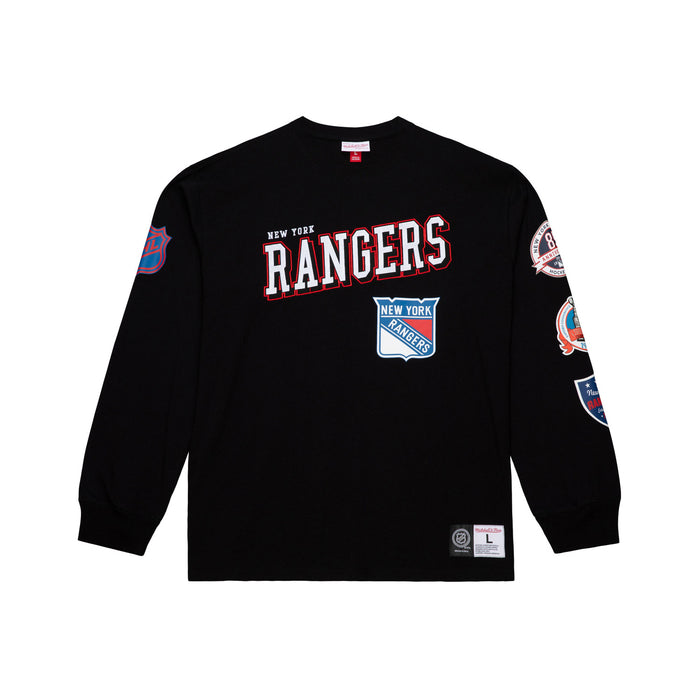 Mitchell & Ness Rangers Black Training Camp Longsleeve Tee
