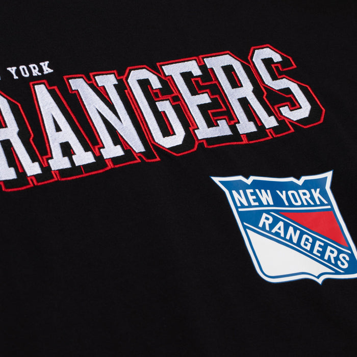 Mitchell & Ness Rangers Black Training Camp Longsleeve Tee - Image 3