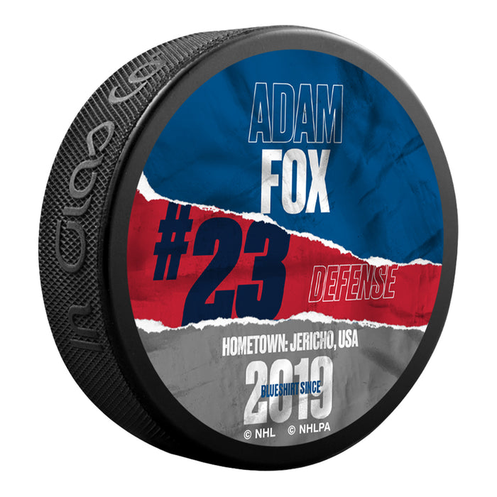 New York Rangers Inglasco Fox Hometown Puck - Image 2