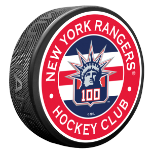 Mustang Rangers Centennial Liberty Stripe Puck