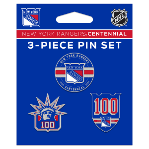 Wincraft Rangers Centennial 3-piece Pin Set