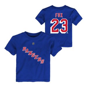 Toddler Rangers Adam Fox Name & Number Tee