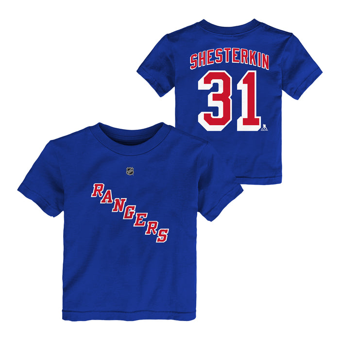 Toddler Rangers Igor Shesterkin Name & Number Tee