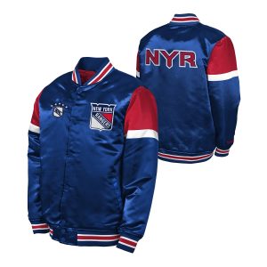 Toddler Mitchell & Ness Rangers Heavyweight Satin Jacket