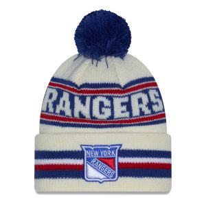 Youth New Era Rangers Classic Chrome/Royal Knit Pom