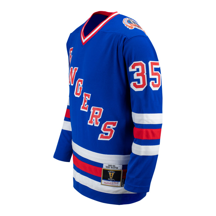 Mitchell & Ness Rangers Mike Richter 1993 Road Jersey - Image 3