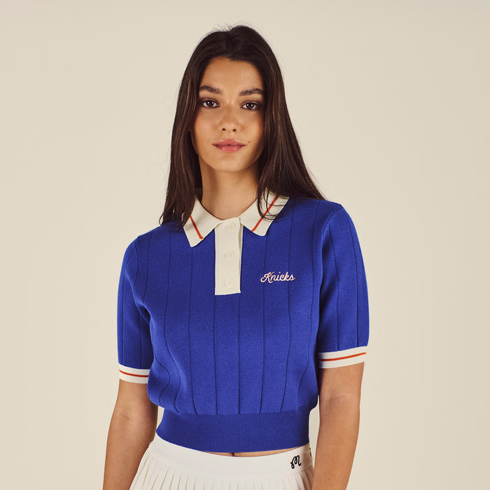 Malbon x Knicks Womens Royal Mikayla Polo - Image 2