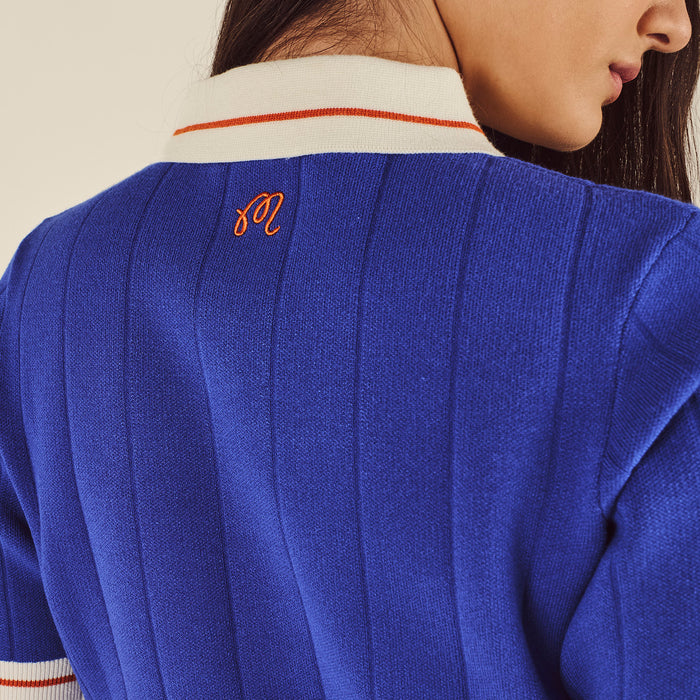 Malbon x Knicks Womens Royal Mikayla Polo - Image 3