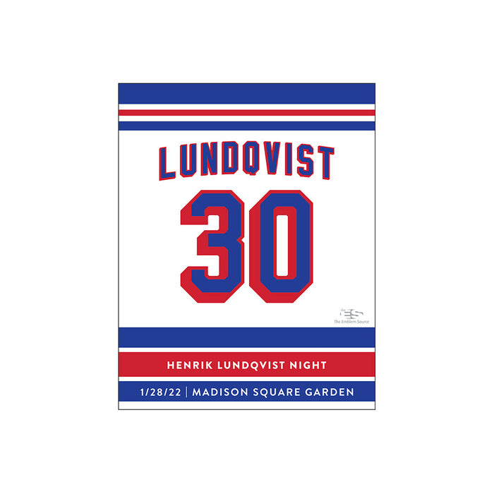 Rangers Official Lundqvist Night Patch - Image 2