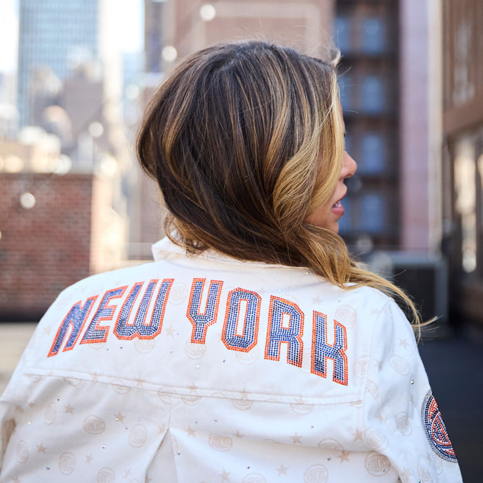 Terez Knicks Cream Twill Jacket - Image 6