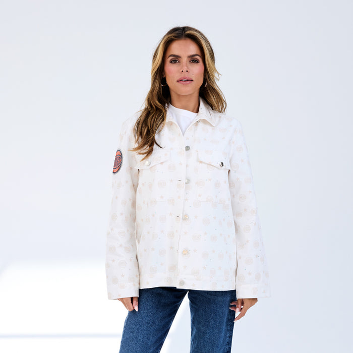 Terez Knicks Cream Twill Jacket - Image 3