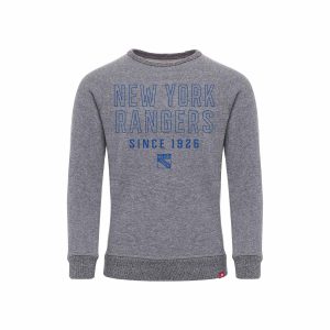 Youth Sportiqe Rangers Lil Harmon Grey Crew