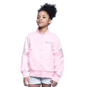 Youth Starter Knicks Arena Pink Varsity Jacket