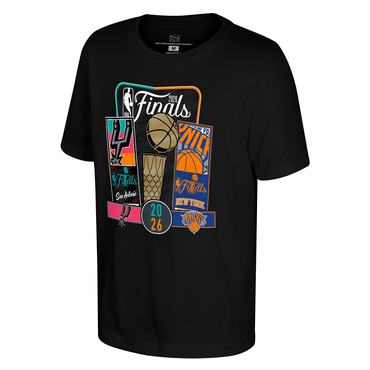 Stadium Essentials Knicks vs Spurs Finals 2026 Match Up Tee