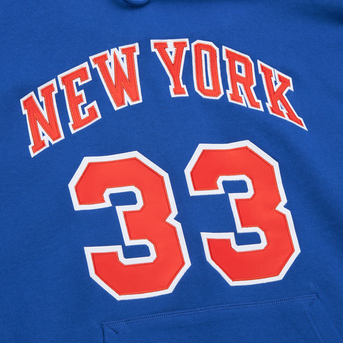 Mitchell & Ness Knicks Patrick Ewing Name & Number Hoodie - Image 3