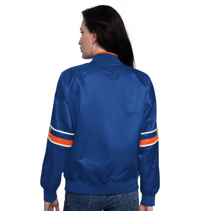 Women's Starter Knicks Hurry Up Offense Royal Varsity Jacket - Image 2