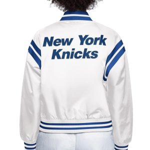 Women's Starter Knicks Full Count Varsity Jacket