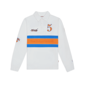NYON x Knicks Boroughs Cream Rugby Longsleeve Tee