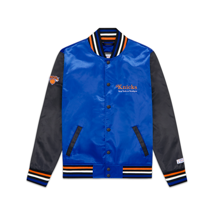 NYON x Knicks Give and Go Satin Varsity Jacket - Image 2