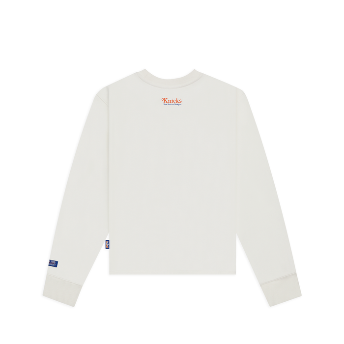 Women's NYON x Knicks Give & Go Crewneck Off White - Image 2