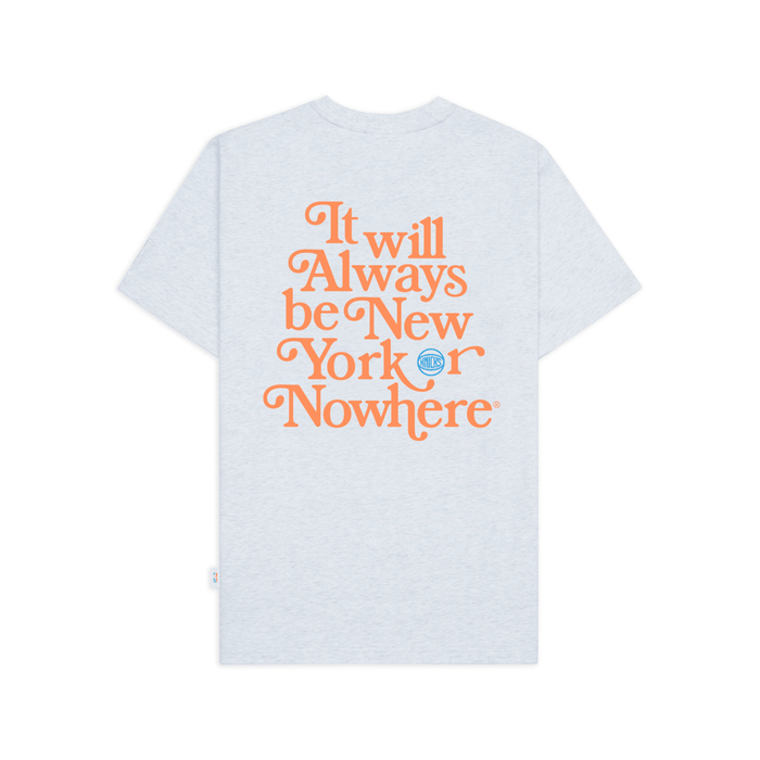 NYON x Knicks White Heather Motto Tee - Image 2