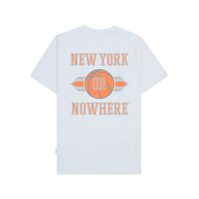 NYON x Knicks White Heather Swish Tee - Image 2