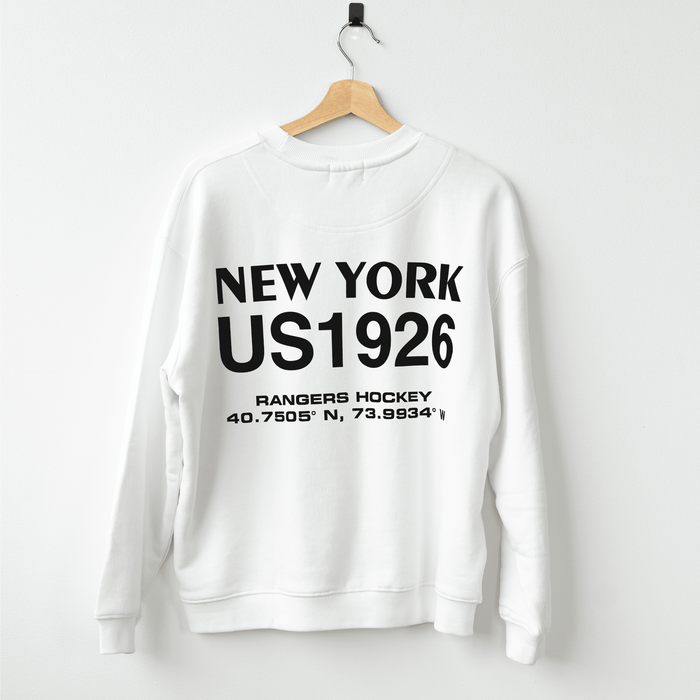 Women's Line Change Rangers NYR Modern White Crew - Image 4