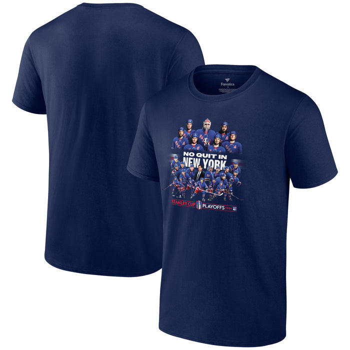 Fanatics Rangers 23-24 Playoff No Quit Team Cluster Tee - Image 4