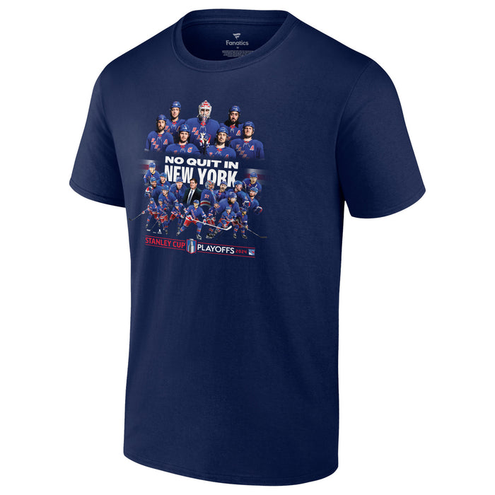 Fanatics Rangers 23-24 Playoff No Quit Team Cluster Tee