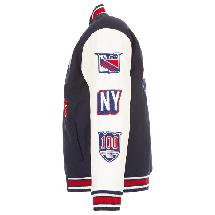 JH Design Rangers Centennial Wool Varsity Jacket - Image 3