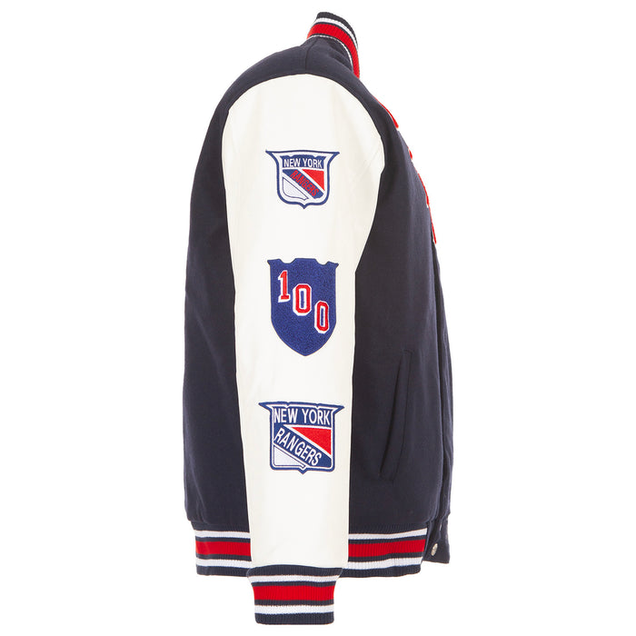 JH Design Rangers Centennial Wool Varsity Jacket - Image 4
