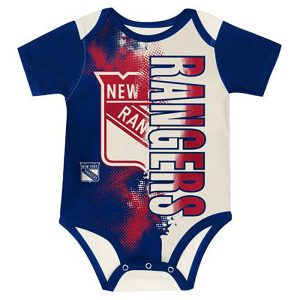 Newborn Mitchell & Ness Rangers All Boards Onesie
