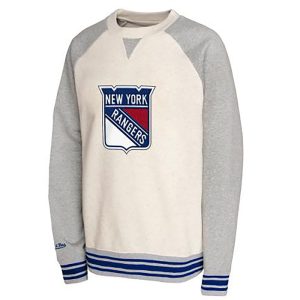 Youth Mitchell & Ness Rangers Retro Cream Fleece