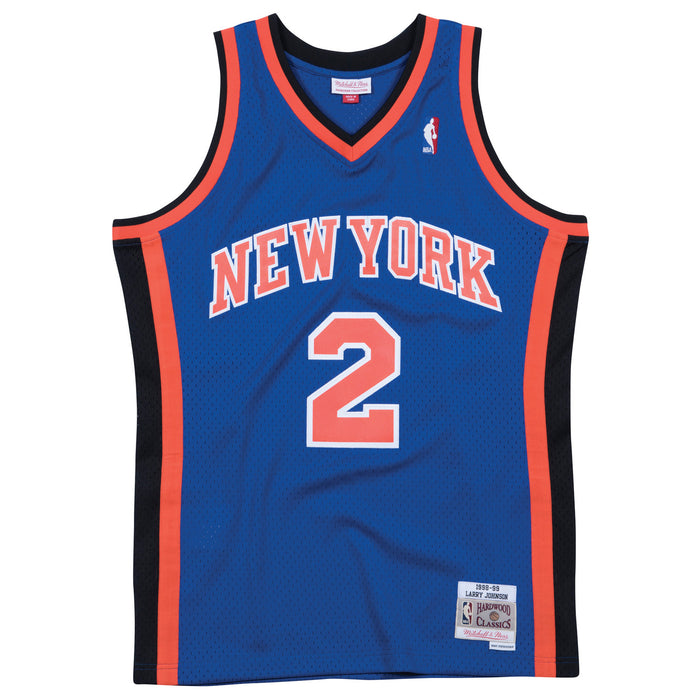 Mitchell & Ness Knicks 1998 Larry Johnson Road Jersey - Image 2