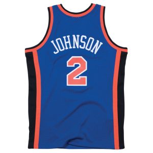 Mitchell & Ness Knicks 1998 Larry Johnson Road Jersey