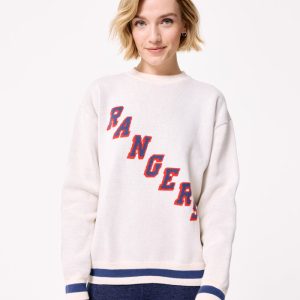Terez Rangers Wordmark Jacquard Sweater Crew