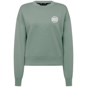 Women's Levelwear Knicks Iceberg Green Logo Sponge Crew