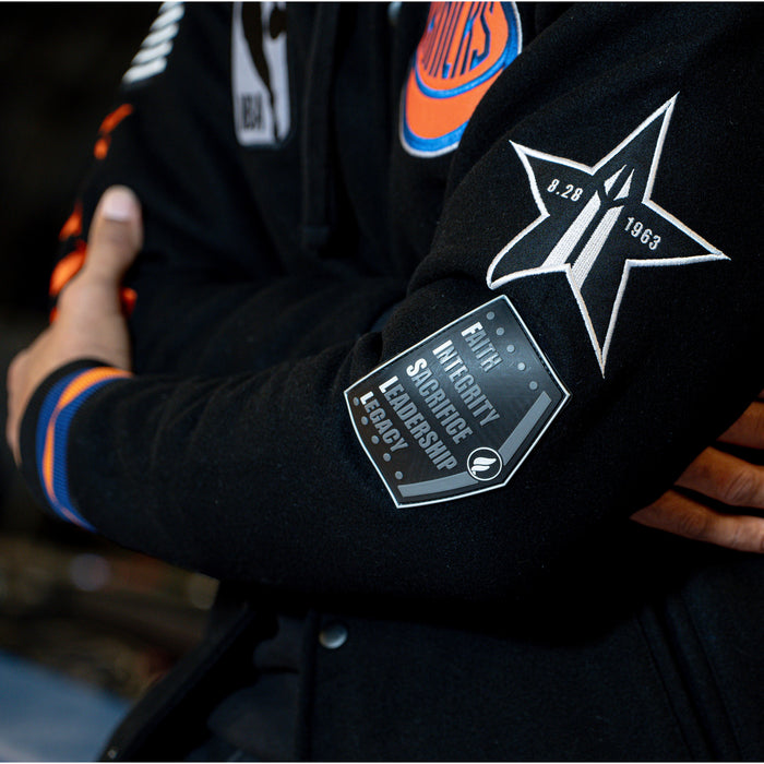 FISLL Knicks Black History Collection Varsity Jacket - Image 3