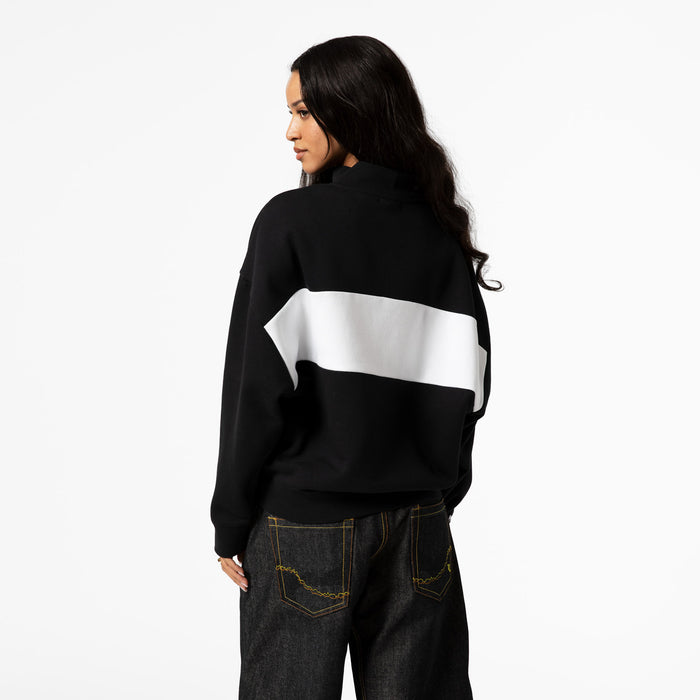 Women's Mitchell & Ness Rangers Black Quarter Zip - Image 3