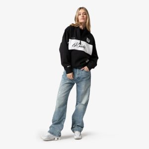 Women's Mitchell & Ness Knicks Black Quarter Zip